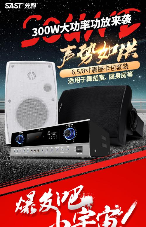 先科壁挂式音响功放套装 重塑商用空间的专业声学解决方案